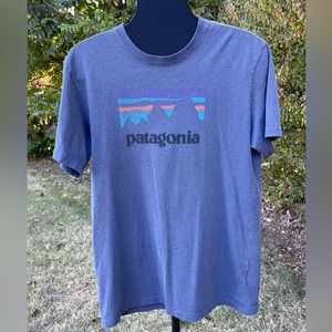 Patagonia Responsibili-Tee Blue Shirt Men’s Regular fit Medium Tshirt